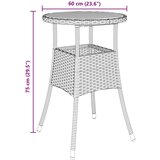  Set namještaja za objedovanje Set od 3 Siva Ratan Metal | shoptok.hr