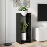  Stalak za biljke s policom 2 pcs Crni Hrast 30 x 30 x 80 cm | shoptok.hr