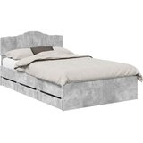  Krevetna konstrukcija s ladicama Betonski sivi 135 x 190 cm Siva 196 x 138 x 90 cm | shoptok.hr