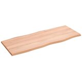 vidaXL Mizna plošča svetlo rjava 100x40x2 cm obdelana trdna hrastovina Cene