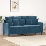 Dvosjed plavi 140 cm baršunasti | shoptok.hr
