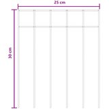 PANEL vrtne ograde 12 kom. 25 x 30 cm Pocinčani čelik Srebrna | shoptok.hr