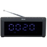 Akai ACRB-1000 Budilica s Bluetooth, FM Radio, USB Portom i Bežičnim Punjačem – Crna u
