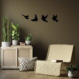 Wallity Set zidnih dekoracija Pigeons-293, 13x22cm to 19x22cm, 1mm, 4 komada, Crna Cene