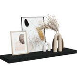  Plutajuća zidna polica crna 90 x 23,5 x 3,8 cm MDF | shoptok.hr