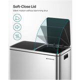 Songmics Koš za smeti 2 x 30 L, siv | Shoptok.si