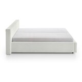 Meise Möbel Bijeli tapecirani bračni krevet s prostorom za pohranu s podnicom 180x200 cm Cube – | shoptok.hr