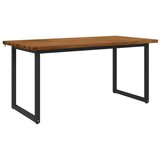  Kvadratni blagovaonski stol 160 x 70 x 75 cm Prirodna - Prirodna i crna 160 x 70 x 75 cm Četvrtasto | shoptok.hr