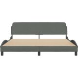 Okvir za krevet s uzglavljem tamnosivi 180 x 200 cm od tkanine | shoptok.hr