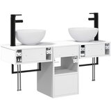  Set namještaja za kupaonicu 3 kom. Bijela visokog sjaja 40 x 41 x 56 cm | shoptok.hr
