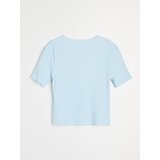 Sinsay Rebrasta bluza s bisernim gumbima od viskoze | shoptok.hr