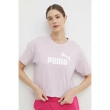 Puma Kratka majica ženski, vijolična barva
