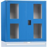 LISTA Vrhnja omarica s krilnimi vrati, z vrati s kontrolnim okencem, VxŠxG 1000 x 1023 x 725 mm, svetlo modra | Shoptok.si