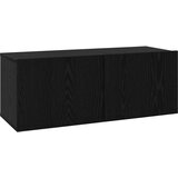  Set TV komoda 8 pcs 80 x 30 x 30 cm Crni hrast | shoptok.hr