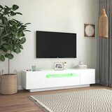 TV ormarić s LED svjetlima bijeli 160 x 35 x 40 cm | shoptok.hr