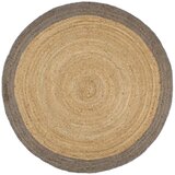 Ručno rađeni tepih od jute sa sivim rubom 240 cm | shoptok.hr
