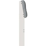 vidaXL Tapecirano vzglavje Svetlo siva 100 cm Masivno borovo les | Shoptok.si