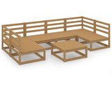  Vrtna sedežna garnitura 7-delna trdna borovina, (20968804) | Shoptok.si