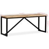  Klupa od masivnog drva manga 110x35x45 cm | shoptok.hr