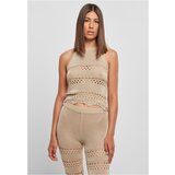 UC Ladies Ladies Short Crochet Knit Neckholder Top Softseagrass Cene