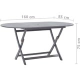  9-dijelni vrtni blagovaonski set masivno bagremovo drvo sivi | shoptok.hr