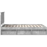  Okvir za krevet Beton 120 x 200 cm Čvrsto borovo drvo | shoptok.hr