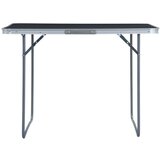  stol za kampiranje sivi aluminijski 120 x 60 cm | shoptok.hr