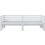  Dnevni ležaj na izvlačenje bijeli od borovine 2 x (90x200) cm | shoptok.hr