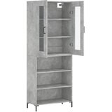  Visoka komoda siva betona 69,5x34x180 cm od konstruiranog drva | shoptok.hr