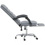  Masažni uredski naslonjač od tkanine svjetlosivi | shoptok.hr