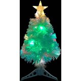 vidaXL Umjetno božićno drvce LED bijelo 64 cm od optičkih vlakana | shoptok.hr