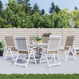  Jastuci za vrtne stolice 6 kom smeđesivi 120x50x3 cm od tkanine | shoptok.hr