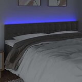  Posteljno vzglavje temno sivo 160x5x78/88 cm žamet, (20793934) | Shoptok.si