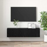  Set TV komoda 2 pcs Crna 60 x 30 x 30 cm Konstruirano drvo | Eponuda.com