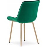  BERA stolica - zeleni baršun / noge od hrasta x 2 | shoptok.hr
