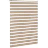 Zebra zavjesa Pješčano smeđa 155x230 cm Širina tkanine 150,9 cm Poliester | Shoptok.si