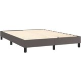  Box spring postelja z vzmetnico siv 140x200 cm umetno usnje, (20846859) | Shoptok.si