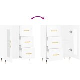  Komoda sjajna bijela 69,5x34x90 cm od konstruiranog drva | shoptok.hr