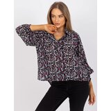ZULUNA Blouse-CHA-BZ-3303-1.34-black-pink | Shoptok.si
