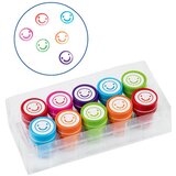 KW TRADE Štampiljke z blazinico, srečni obrazi, set 10, 6 barv, (21299954) Cene