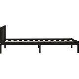  Okvir za krevet od borovine crni 75 x 190 cm jednokrevetni | shoptok.hr