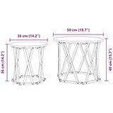 vidaXL Obnovljeno drvo & crno Obnovljeno drvo & metal Srednji Čvrsti | shoptok.hr