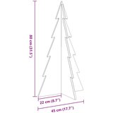  Drveno ukrasno božićno drvce bijelo 80 cm od masivne borovine | Eponuda.com