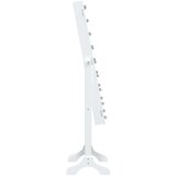  Samostojeće ogledalo s LED svjetlima bijelo 34 x 37 x 146 cm | shoptok.hr