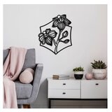WALLXPERT dekorativni metalni zidni pribor orchid l crna boja | ePonuda.com