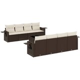  9-dijelni set vrtnih sofa s jastucima poliratan smeđi | shoptok.hr