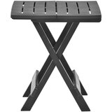  Zložljiva vrtna miza antracitna 45x43x50 cm plastika, (20625623) | Shoptok.si
