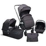 Kolica za bebe Alfa 3u1 Premium – Crna