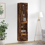  The Living Store Visoka omara dimljeni hrast 34,5x34x180 cm inženirski les - Visoka Omara, (21429576) | Shoptok.si