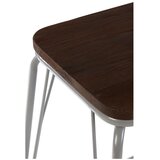 Premier Housewares Siv/v temni naravni barvi stolček iz masivnega bresta District – | Shoptok.si